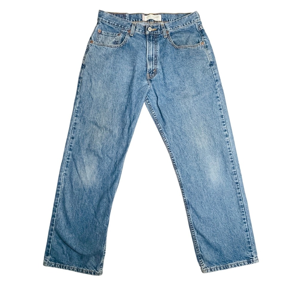 Vintage Levi's 569 Loose Straight Jeans Mens 32x30 Medium Wash Y2K Baggy 2000s